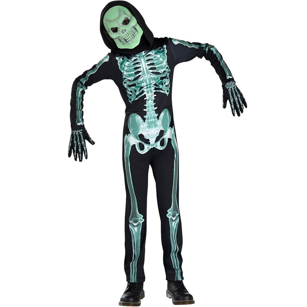 Glow-in-the-Dark Skeleton Costume for Kids
